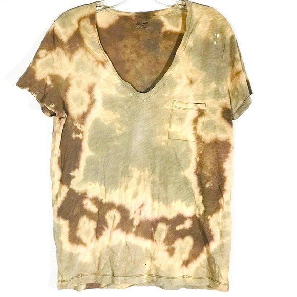 Madewell Tops - MADEWELL Acid wash Tie Dye Cotton Tee Shirt